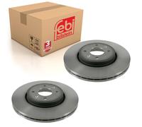 Pair of Front Brake Disc Fits Dacia Renault Captur Clio Grand Scenic Febi 19923