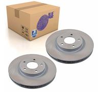Pair of Front Brake Disc Fits Dodge Avenger Caliber Mitsubi Blue Print ADA104309