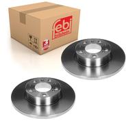 2x Brake Discs Pair Solid Front 290mm 07899 Febi Set 4246A0 4246H3 4246N7 New