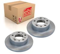 2x Brake Discs Pair Solid fits CITROEN C25 1.8 Front 84 to 94 169(XM7T) 256mm