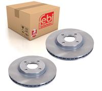 Pair of Front Brake Disc Fits Ford Fiesta Mk7 ST 278MM OE 1751584 Febi 105848