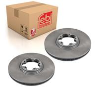 Pair of Front Brake Disc Fits Ford Transit 0 OE 1738815 Febi 19515