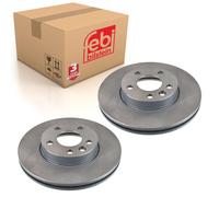 Pair of Front Brake Disc Fits Ford Volkswagen Sharan syncro Seat Alha Febi 14160