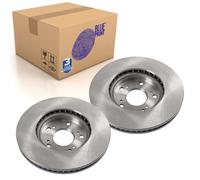 Pair of Front Brake Disc Fits Honda Civic IX Blue Print ADH243121