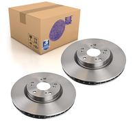 Pair of Front Brake Disc Fits Honda Civic VIII Blue Print ADH243107