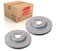 Pair of Front Brake Disc Fits Honda OE 45251TL1G01 Febi 108543