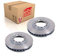 Pair of Front Brake Disc Fits Isuzu OE 898248895 Febi 47468