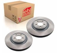 Pair of Front Brake Disc Fits Jaguar S-Type XF XJ XJ8 XJR XK Febi 44134