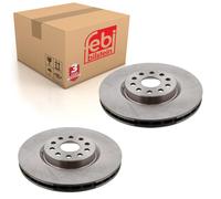 Pair of Front Brake Disc Fits Lancia Kappa Alfa Romeo 166 Febi 14165