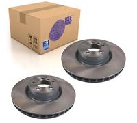 Pair of Front Brake Disc Fits Land Rover Range III Blue Print ADJ134312C