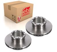 Pair of Front Brake Disc Fits MAN FOC L 2000 M 2000FOC L2000 M2000 M2 Febi 07333