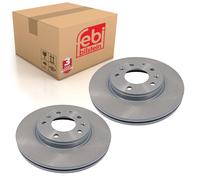 Pair of Front Brake Disc Fits Mazda OE GJ6Y3325XA Febi 108434