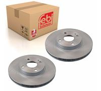 Pair of Front Brake Disc Fits Mazda OE N0263325XC Febi 108607