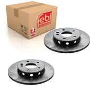 Pair of Front Brake Disc Fits Mercedes Benz C-Class Model 202 Febi 08133