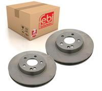 Pair of Front Brake Disc Fits Mercedes Benz V-Class model 447 Valente Febi 24076