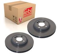 febi bilstein Pair of Brake Disc Rotor 36698 fits Front OE 34 11 6 774 986