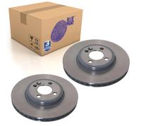 Pair of Front Brake Disc Fits Mini BMW Cooper R55 LCI R56 R Blue Print ADG043148