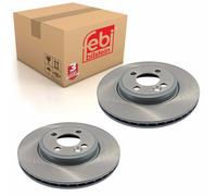 Pair of Front Brake Disc Fits Mini BMW Cooper R55 LCI R56 R57 R58 R59 Febi 32074