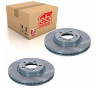 Pair of Front Brake Disc Fits Mini BMW Cooper R60 R61 OE 34119811538 Febi 43925