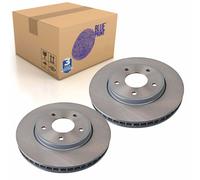 Pair of Front Brake Disc Fits Nissan E-NV200 Leaf Blue Print ADN143167