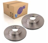 Pair of Front Brake Disc Fits Nissan March Micra II Blue Print ADN14393