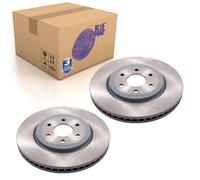 Pair of Front Brake Disc Fits Nissan Navara 4WD Pathfinder Blue Print ADN143118