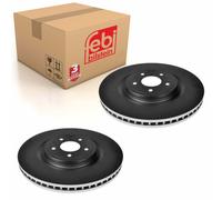 Pair of Front Brake Disc Fits Nissan OE 40206JL00A Febi 170751