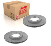 Pair of Front Brake Disc Fits Porsche 911 924 944 OE 477405083A Febi 11442