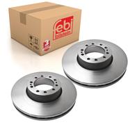 Pair of Front Brake Disc Fits Renault AE MAGNUM E-TECH MIDLUM PREMIUM Febi 18019