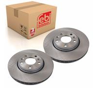 Pair of Front Brake Disc Fits Renault OE 40 20 669 49R Febi 108582