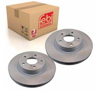 Pair of Front Brake Disc Fits Subaru OE 26300AE091 Febi 170758