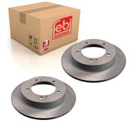 2x Brake Discs Pair Solid fits SUZUKI VITARA 1.9D Front 95 to 99 290mm Set Febi