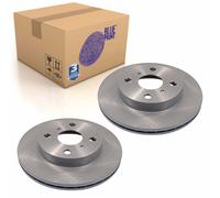 Pair of Front Brake Disc Fits Toyota Echo Platz 4x4 Vios Vi Blue Print ADT343113