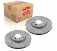 2x Brake Discs Pair Vented fits SUZUKI SWIFT RS 413 1.3 Front 2005 on M13A 252mm