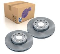 Pair of Front Brake Disc Fits Volkswagen Beetle Cabrio Bor Blue Print ADV184315