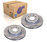 Pair of Front Brake Disc Fits Volkswagen Beetle Caddy 3 4mo Blue Print ADV184317