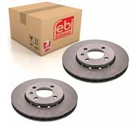 Pair of Front Brake Disc Fits Volkswagen e-load up BL e-up 12 6A Sk Febi 43841