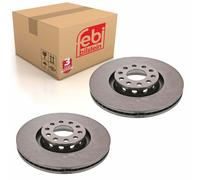 Pair of Front Brake Disc Fits Volkswagen Passat 4motion 3B Febi 43994