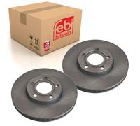 Pair of Front Brake Disc Fits Volkswagen Passat 4motion syncro 3B Febi 18392