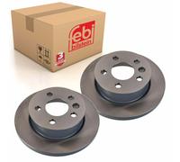 Pair of Front Brake Disc Fits Volkswagen Transporter 70 Febi 06547