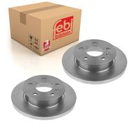 Pair of Front Brake Disc Fits Volkswagen Transporter syncro 24 25 Febi 11389