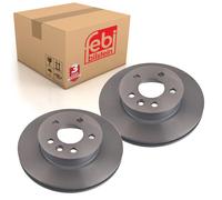 Pair of Front Brake Disc Fits Volkswagen Transporter syncro 7D Febi 08072