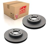 Pair of Front Brake Disc Fits Volkswagen Transporter syncro 7D Febi 14040