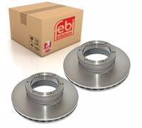 Pair of Front Brake Disc Fits Volvo FLCFLC OE 6779208 Febi 26959