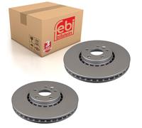 Pair of Front Brake Disc Fits VOLVO OE 31277342 Febi 39288