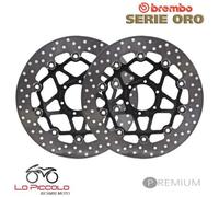 Pair Of Front Brake Discs Brembo Serie Oro Floating Honda 800 VFR FI 2002