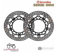 Pair Of Front Brake Discs Brembo Serie Oro Floating Yamaha 600 YZF-R6 2015