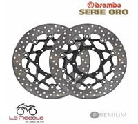 Pair Of Front Brake Discs Brembo SR Gold Floating Honda 600 CBR F ABS 2012