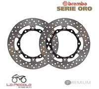 Pair Of Front Brake Discs Brembo SR Gold Floating Yamaha T-Max 500 ABS 2008