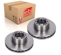 Pair of Front Brake Discs Fits Dennis OE 658621 Febi 185413